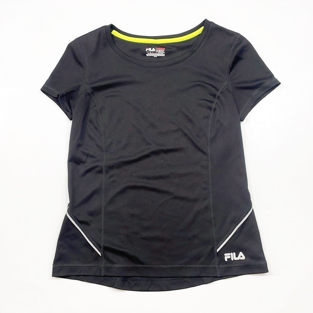 Fila black athletic crew neck short sleeve shirt
